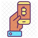 Smart Phone Bitcoin Bitcoin Mobile Icon