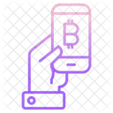 Smart Phone Bitcoin Bitcoin Mobile Icon