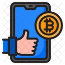 Bitcoin Social Media Money Icon