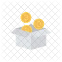 Bitcoin Box Saving Icon