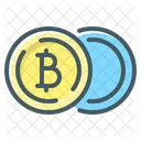 Bitcoin Coins Cryptocurrency Icon
