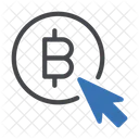 Online Bitcoin Cursor Icon