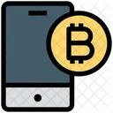 Bitcoin Smartphone Mobile Icon