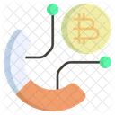 Bitcoin Bitcoin Pie Chart Pie Chart Icon