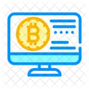 Bitcoin Electronic Currency Icon