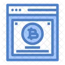 Bitcoin Blockchain Criptomoeda Ícone