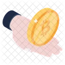 Crypto Bitcoin Cryptocurrency Icon