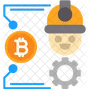 Bitcoin Craft Blockchain Icon