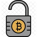 Bitcoin Unsecure Cryptocurrency Icon