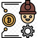 Bitcoin Craft Blockchain Icon