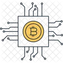Bitcoin Electric Visual Icon