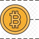 Bitcoin Criptomoeda Comercio Ícone