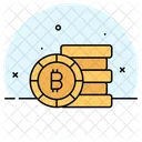 Bitcoin Cryptocurrency Coins Icon