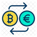 Bitcoin a euro  Icono