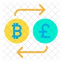 Bitcoin a libra  Icono