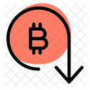 Bitcoin-Rückgang  Symbol