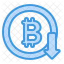 Bitcoin-Rückgang  Symbol