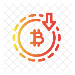 Bitcoin-Rückgang  Symbol