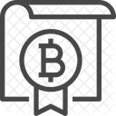 Bitcoin-Abzeichen  Symbol