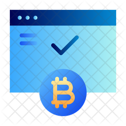 Bitcoin accepted Icon