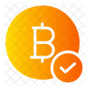 Bitcoin Accepted Digital Money Cryptocurrency Icon
