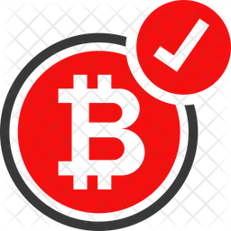 Bitcoin accepted  Icon