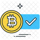 Bitcoin accepted here Icon
