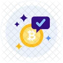 Bitcoin Coin Success Icon
