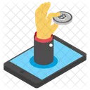Bitcoin Accepted Here  Icon