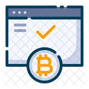 Bitcoin Cryptocurrency Electronic Cash Icon