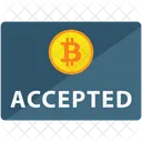 Bitcoin Accepted  Icon