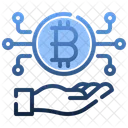 Bitcoin Accepted Pay Hand アイコン