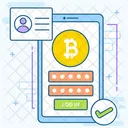 Bitcoin Account  Icon