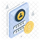 Bitcoin Account Login  Icon