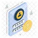 Bitcoin Account Login  Icon