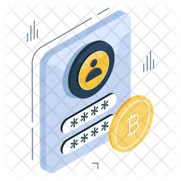 Bitcoin Account Login  Icon