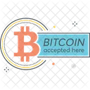 Bitcoin aceito  Ícone