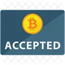 Bitcoin aceito  Ícone