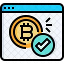 Bitcoin aceito  Ícone