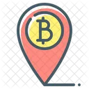 Aceptado Bitcoin Bitcoin Aceptado Aqui Icono