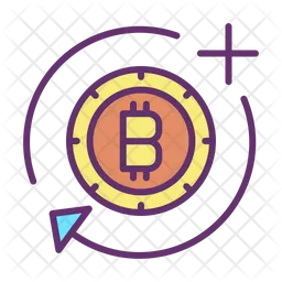Bitcoin Add And Sync  Icon