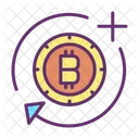 Aggiunta e sincronizzazione bitcoin  Icon