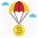 Bitcoin Air Drop Icon