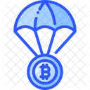 Airdrop Bitcoin Currency Icon