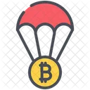 Lanzamiento aéreo de bitcoin  Icono