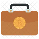 Bitcoin-Aktentasche  Symbol