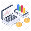 Bitcoin Chart Bitcoin Analytics Bitcoin Analysis Icon