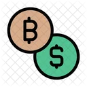 Bitcoin Currency Dollar アイコン