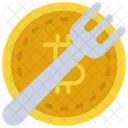 Bitcoin And Fork  Icon