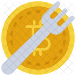 Bitcoin And Fork  Icon